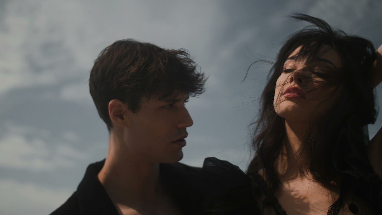 Editorial fashion film shoot couple New York City
